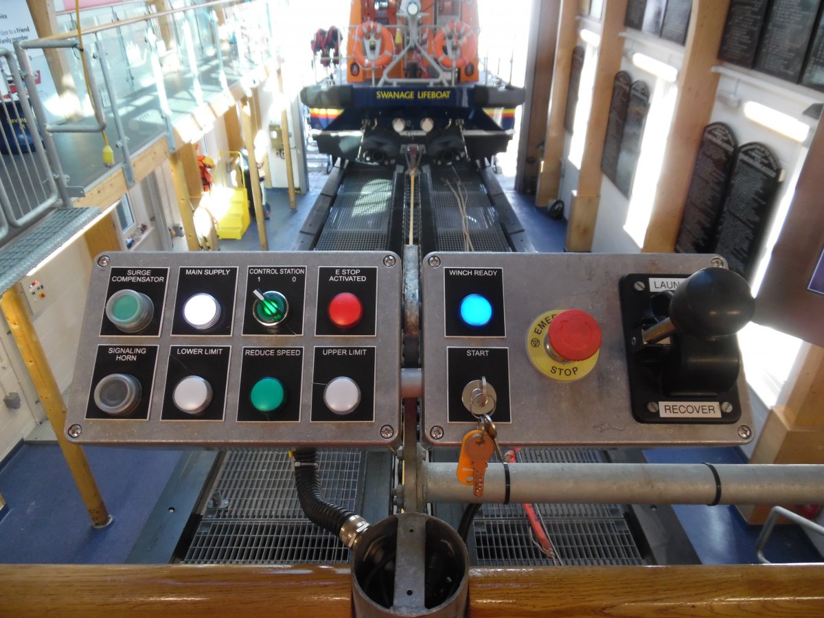 All-Weather Lifeboat Winch Control Modification